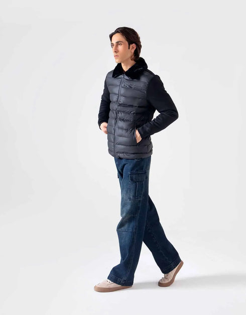 FUR COLLAR PUFFER JACKET